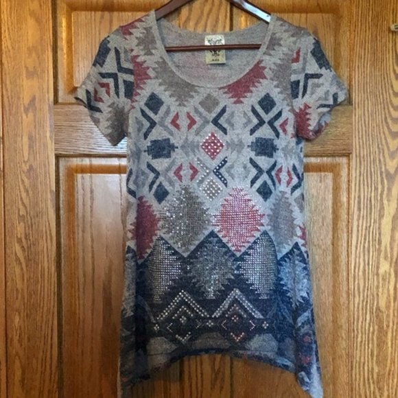 Vocal | Southwestern w/ Gem detail Tunic | S - Picture 2 of 9